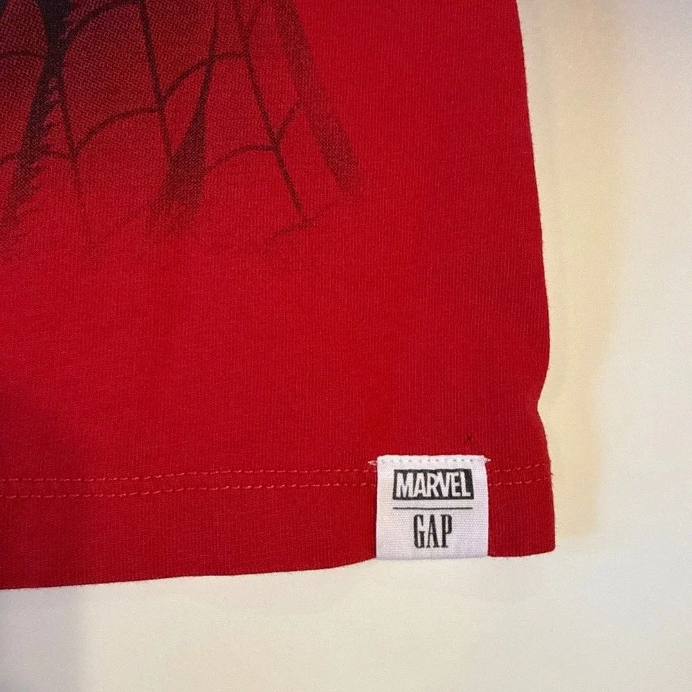 Baby Gap Red Marvel Spider Man‎ Long Sleeve T Shirt Top 2T Toddler Spiderman